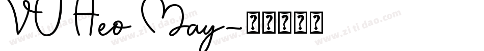 VU Heo May字体转换